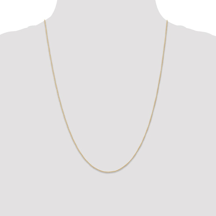 Shop Stylish 14K Gold 24-Inch 0.5mm Curb Chain - Affordable Luxury Jewelry-4
