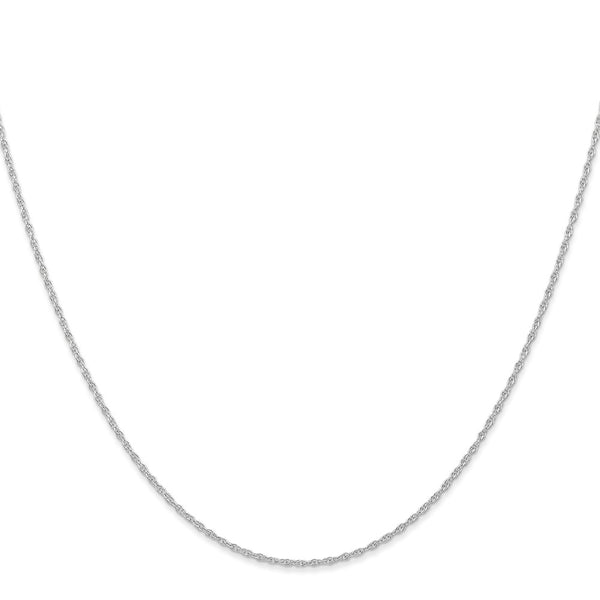 14K White Gold 16-Inch .95mm Cable Rope Chain