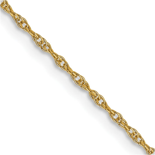 Shop Exclusive 14K Gold 14-Inch .95mm Cable Rope Chain - Stylish Value!