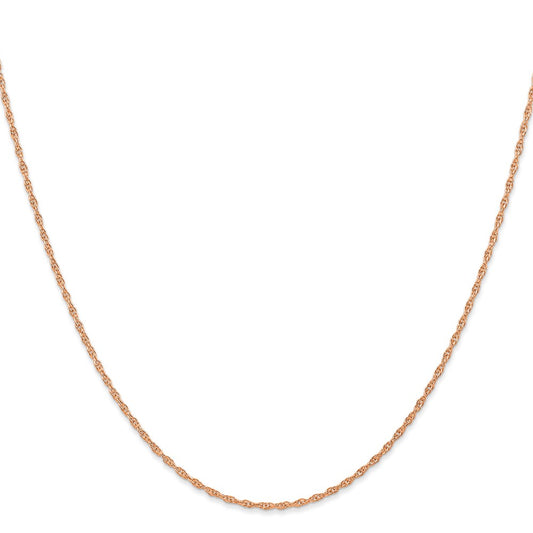 Shop Exclusive 14K Rose Gold 16-Inch Cable Rope Chain - Stylish 1.15mm Luxury