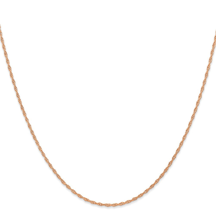 Shop Exclusive 14K Rose Gold 16-Inch Cable Rope Chain - Stylish 1.15mm Luxury-2