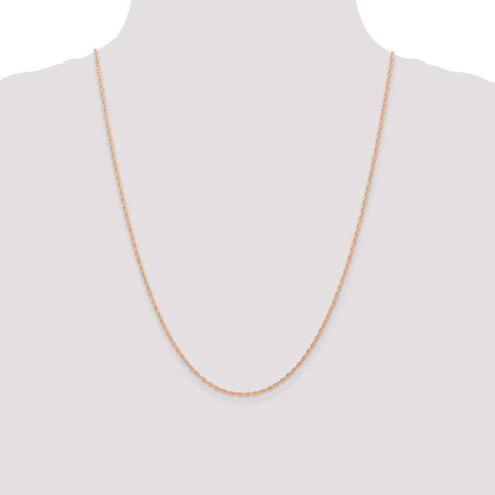 Shop 14K Rose Gold 24-Inch Cable Rope Chain - Stylish 1.15mm Design