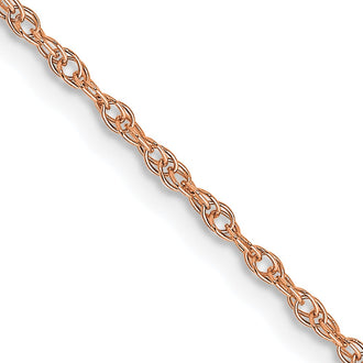 Shop Exclusive 14K Rose Gold 16-Inch Cable Rope Chain - Stylish 1.15mm Luxury
