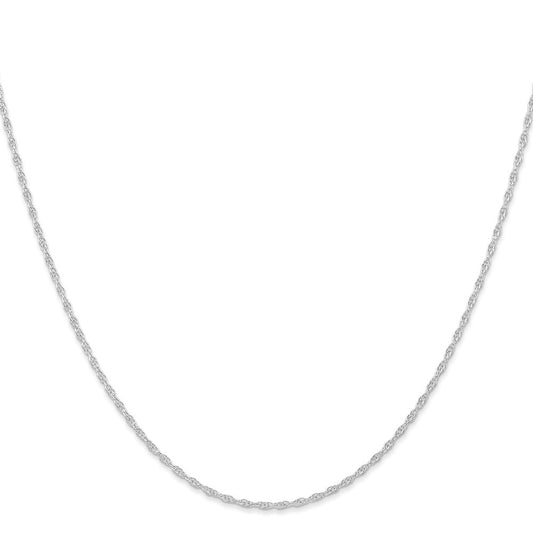 Buy Stylish 14K White Gold 20-Inch 1.15mm Cable Rope Chain - Luxury Value!