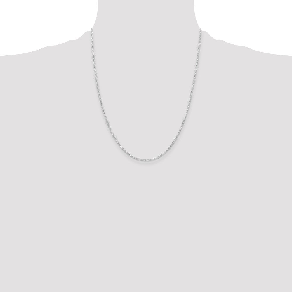 Exclusive 14K White Gold 22-Inch 1.15mm Cable Rope Chain - Stylish Value!