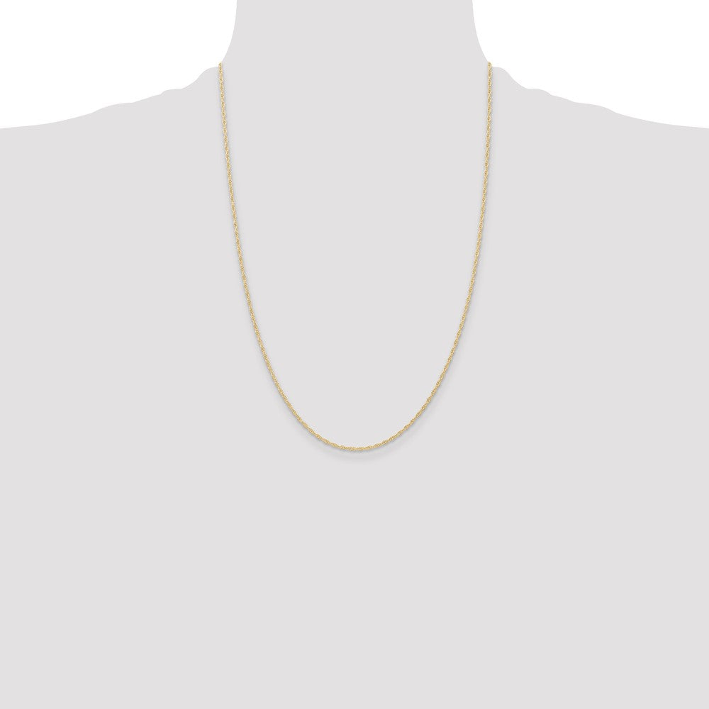Buy 14K Gold 24-Inch 1.15mm Cable Rope Chain - Stylish and Affordable Jewelry!