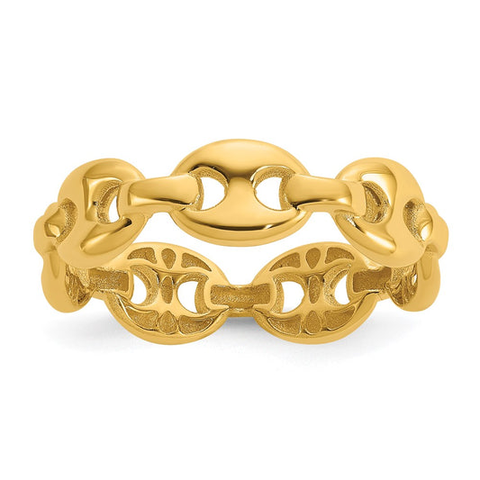 Shop 14K Gold 5.7mm Mariner Link Band Ring - Stylish Luxury Jewelry