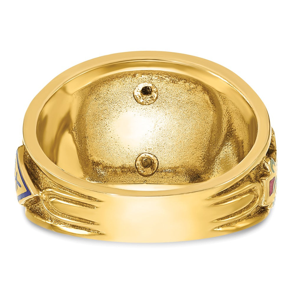 Buy High-Quality 10K Two-Tone Masonic Ring - Stylish Active 33rd Design, Value!