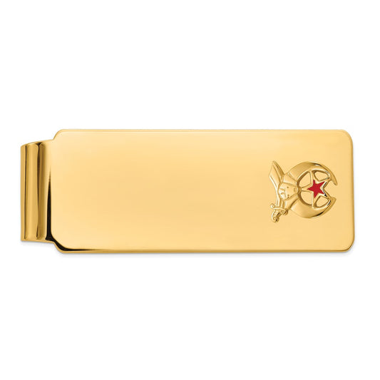 Exclusive 14K Gold Men's Money Clip | Polished, Textured, Stylish Design