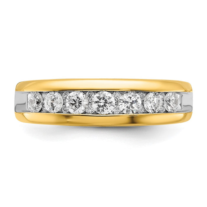 Buy Exclusive 14K White Gold Men's Ring with 1/2 Carat Diamonds - Stylish Value!-5