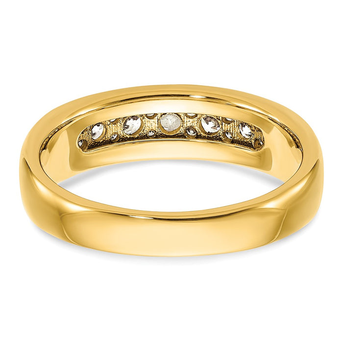 Buy Exclusive 14K White Gold Men's Ring with 1/2 Carat Diamonds - Stylish Value!-6