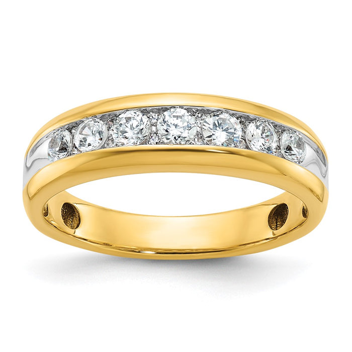 Buy Exclusive 14K White Gold Men's Ring with 1/2 Carat Diamonds - Stylish Value!-1