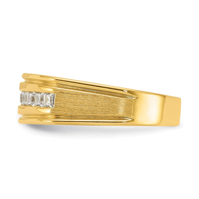 Buy High-Quality 14K Gold Men's Diamond Ring, 10-Stone 1/2 Carat, Stylish Design-5