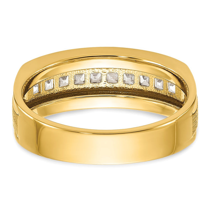 Buy High-Quality 14K Gold Men's Diamond Ring, 10-Stone 1/2 Carat, Stylish Design-6