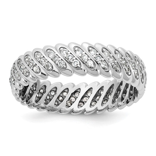 Buy Stylish 14K Yellow Gold Polished Diamond Band Ring - Size 11 | Luxury Value
