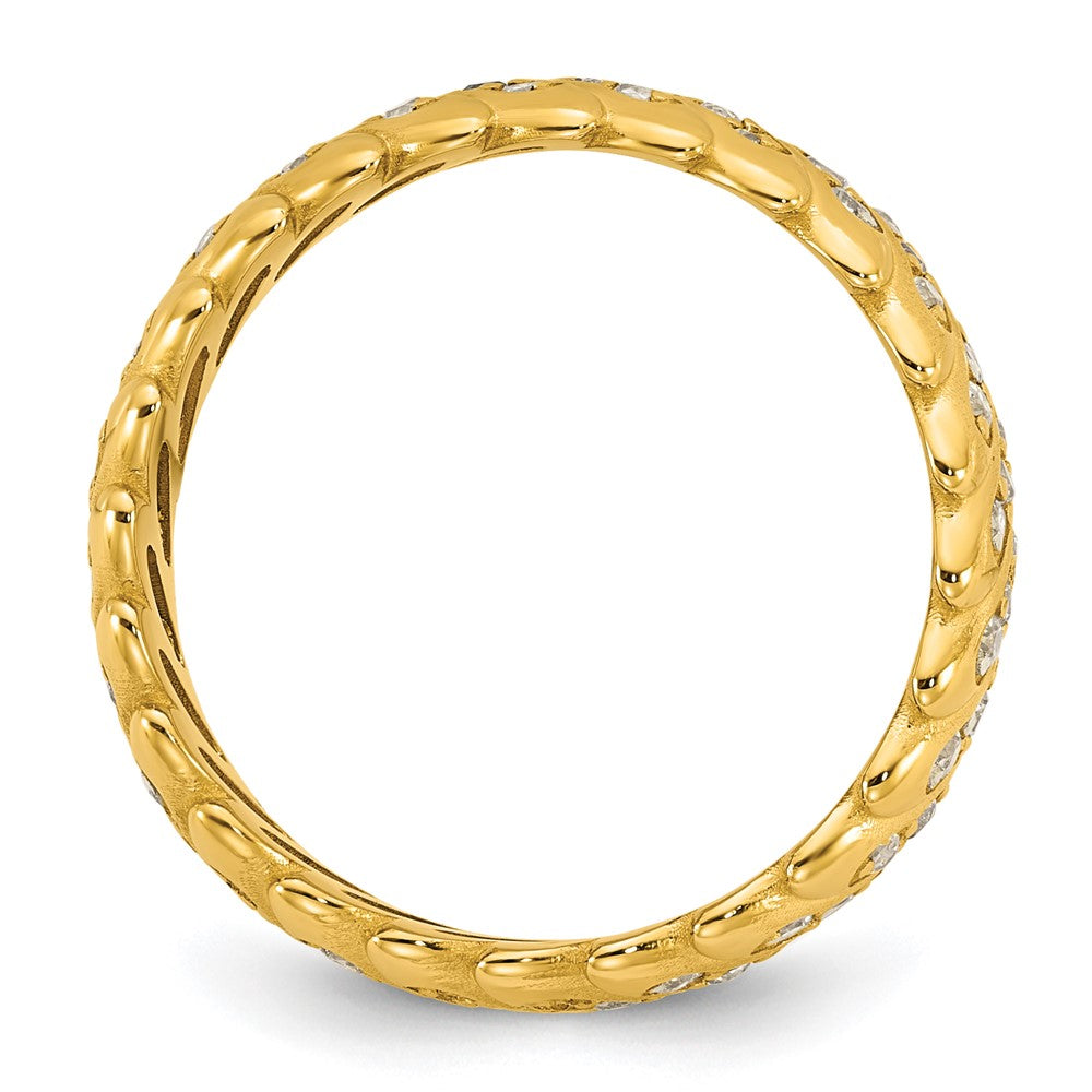 Buy Stylish 14K Yellow Gold Diamond Band Ring - Size 6, Affordable Luxury!