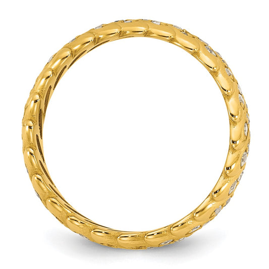 Buy Stylish 14K Yellow Gold Diamond Band Ring - Size 6, Affordable Luxury!