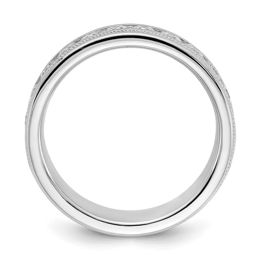 Buy Exclusive 14K White Gold Men's Ring - 1 Carat AA Diamonds, Stylish Milgrain