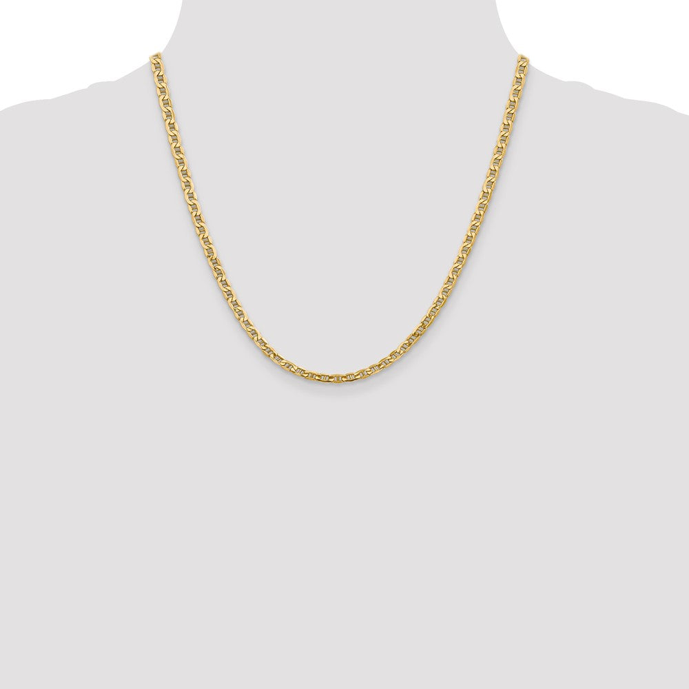 Shop Stylish 14K Gold 20-Inch 4mm Semi-Solid Anchor Chain - Luxury Value