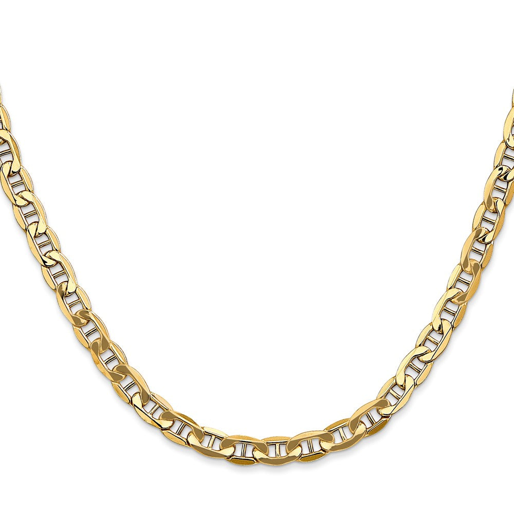 Buy 14K Gold 26-Inch Semi-Solid Anchor Chain 4.75mm - Stylish Luxury Jewelry