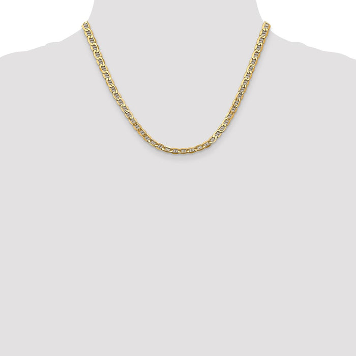 Exclusive 14K Gold 18-Inch 4.75mm Anchor Chain - Stylish & Durable Design-4