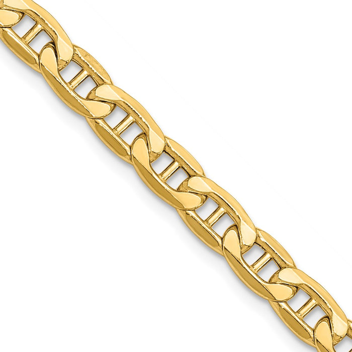 Shop Exclusive 14K Gold 7-Inch Semi-Solid Anchor Bracelet - Stylish & Durable-1