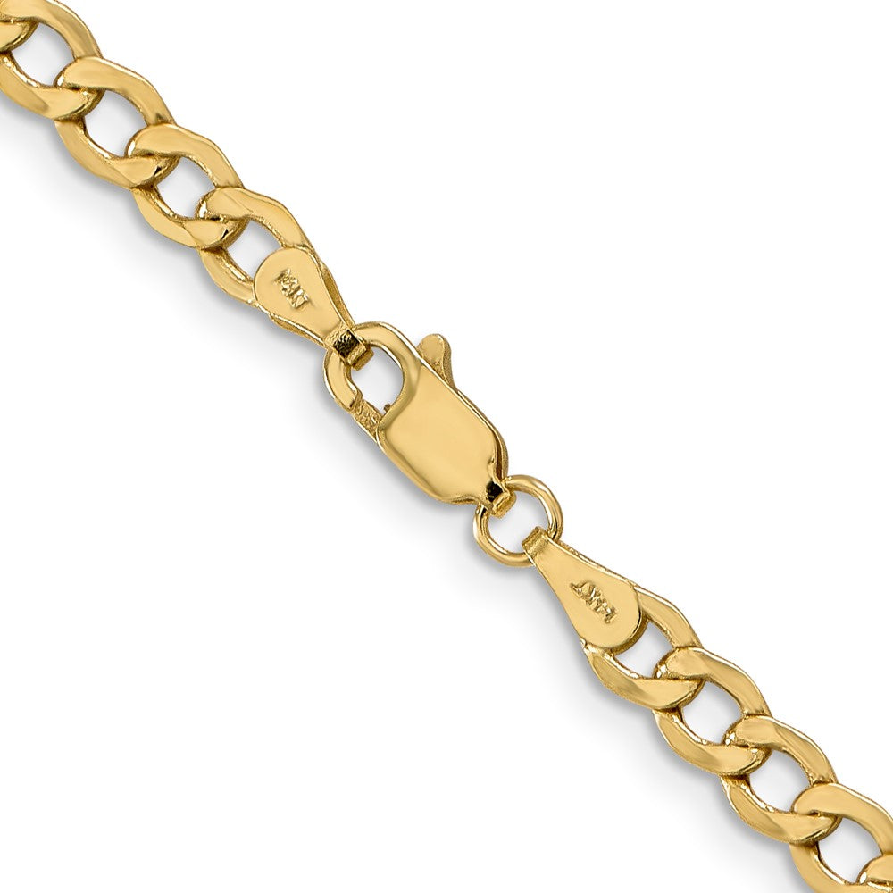 Exclusive 14K Gold 26-Inch Semi-Solid Curb Chain - Stylish & Durable