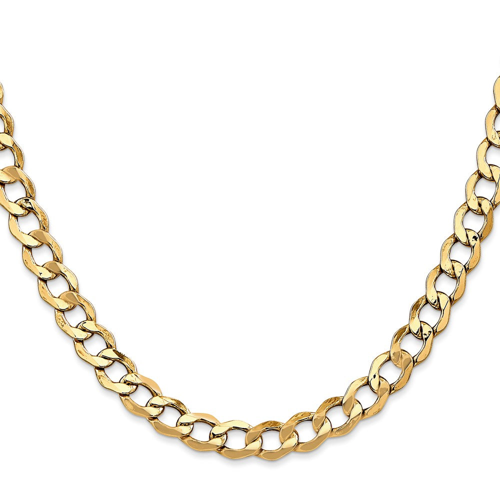 Shop Stylish 14K Gold 18-Inch Curb Chain - 6.5mm Links, Luxury Quality