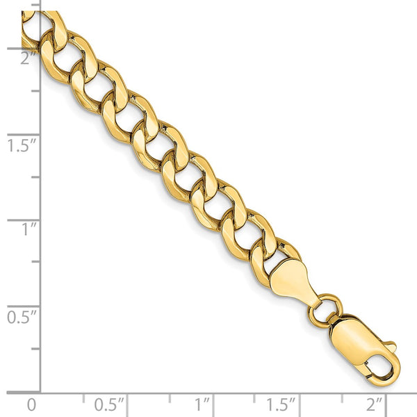 14K Gold 9-Inch 7mm Curb Chain