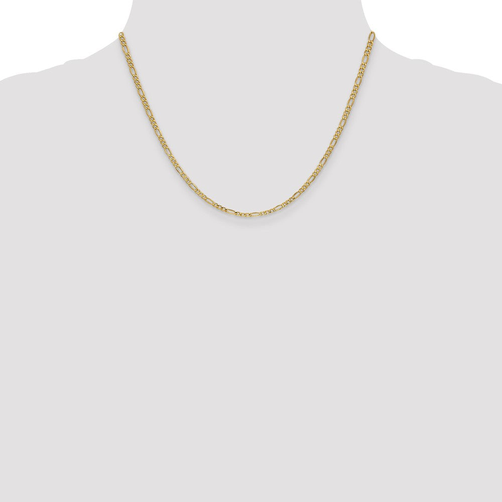 Shop Stylish 14K Gold 18-Inch 2.5mm Figaro Chain with Lobster Clasp