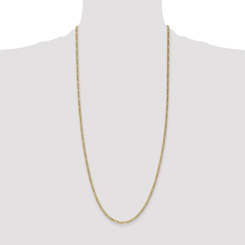 Buy Exclusive 30-Inch 14K Gold Figaro Chain - 2.5mm, Luxury Design