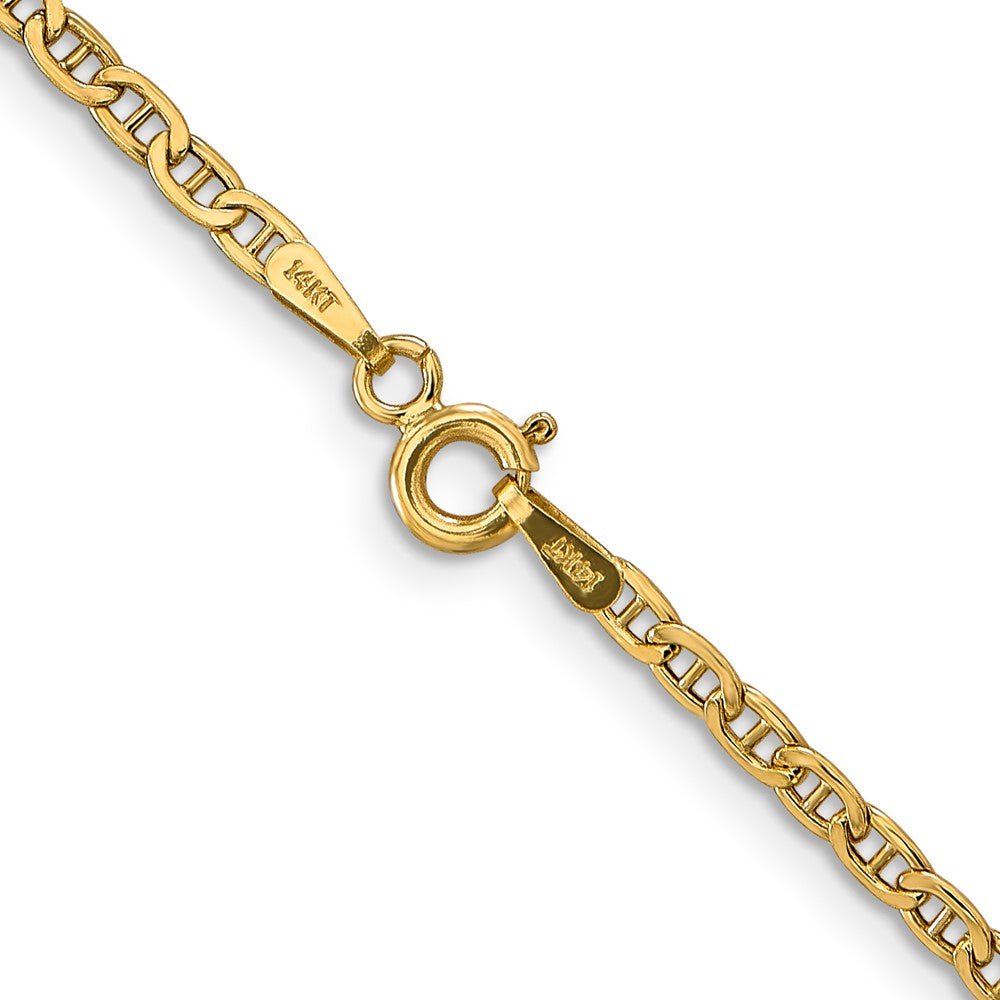 Buy Stylish 14K Gold 18-Inch Anchor Chain - 2.4mm, Affordable Luxury
