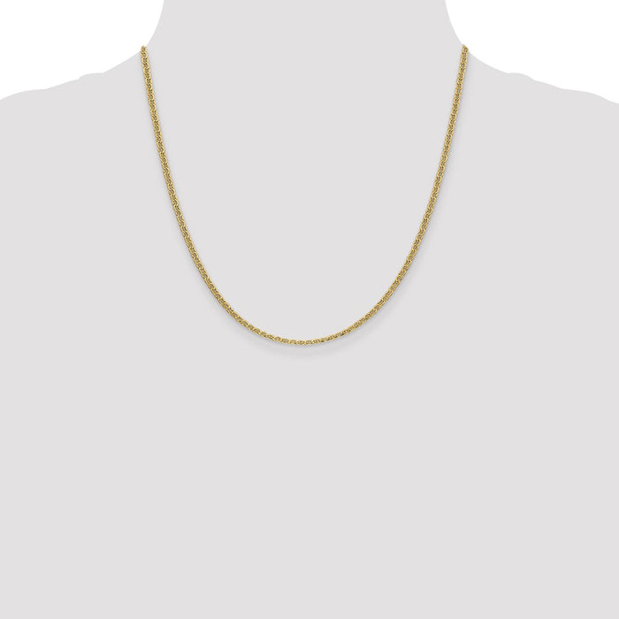 Buy Stylish 14K Gold 20-Inch Anchor Chain - 2.4mm, Affordable Luxury-4