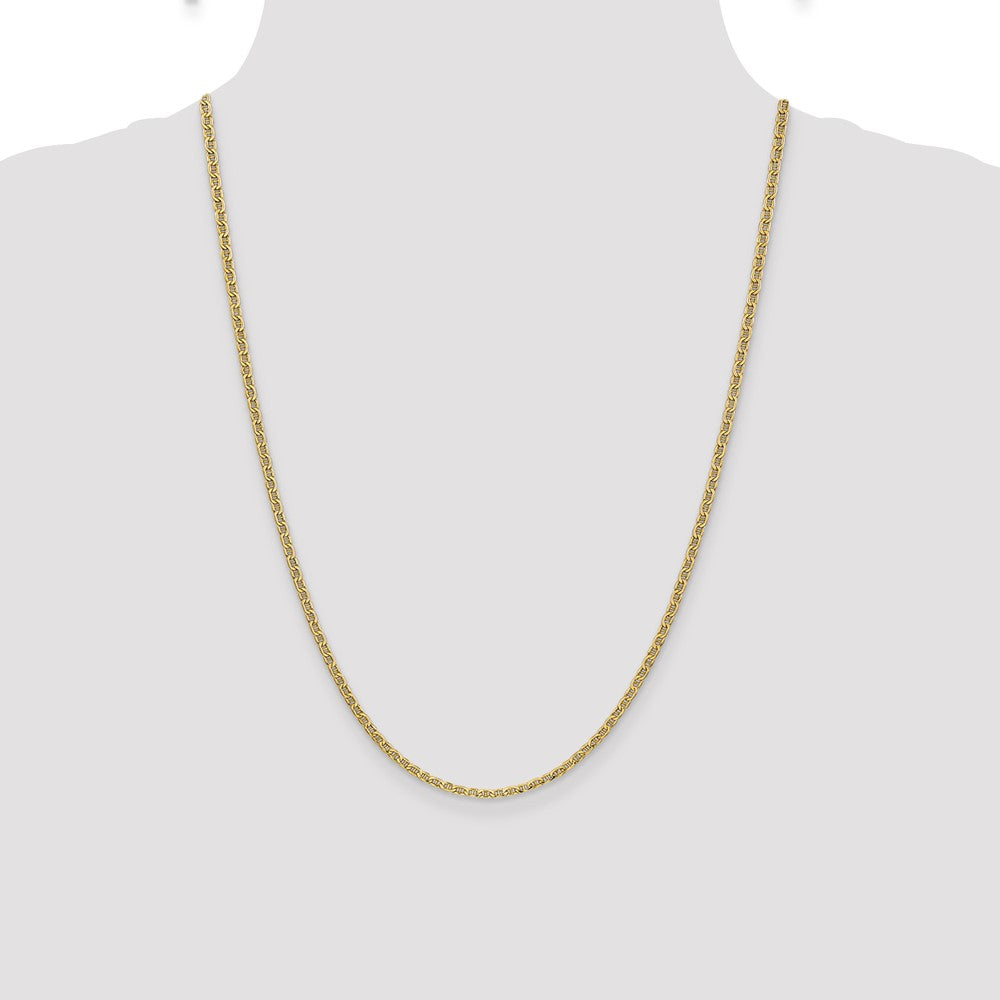 Buy 14K Gold 24-Inch 2.4mm Anchor Chain - Stylish & Affordable Luxury Jewelry