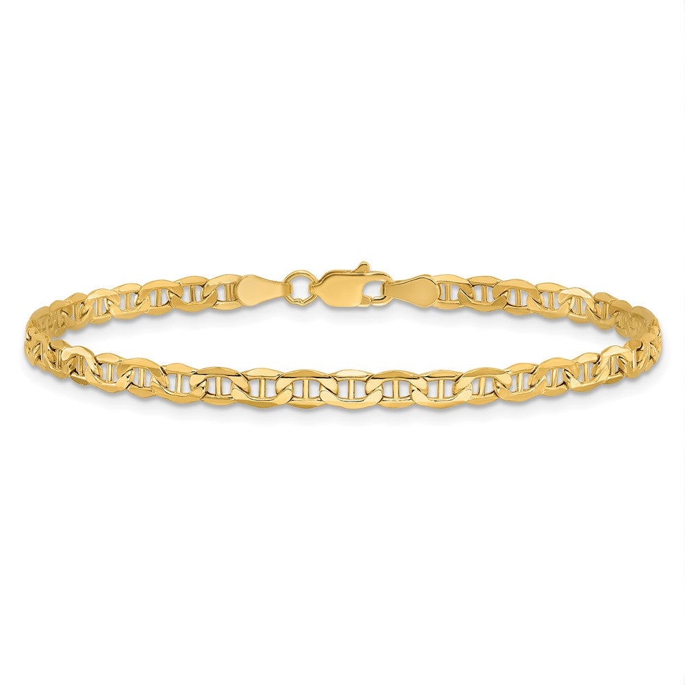 Shop Stylish 14K Gold 9-Inch Semi-Solid Anchor Anklet - 3.2mm Luxury Design