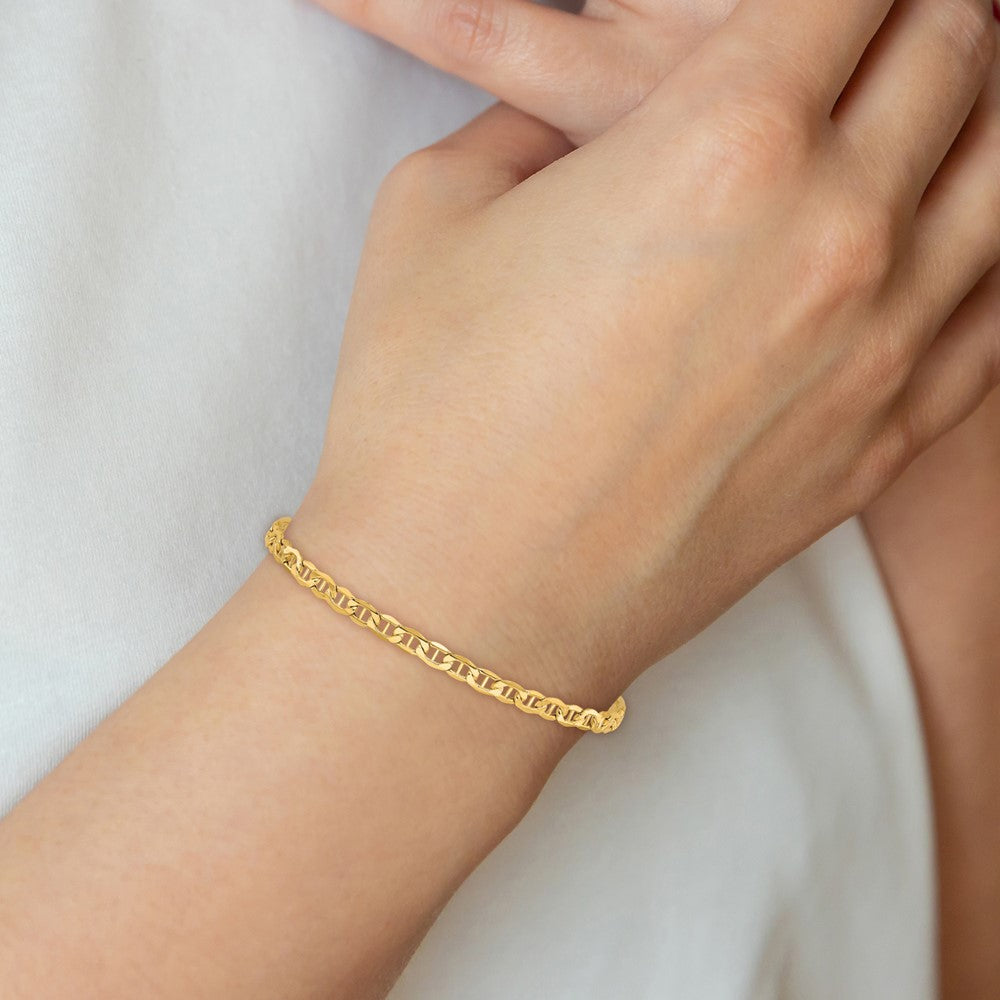 Buy Stylish 14K Yellow Gold Anchor Link Chain - 3.20mm, Affordable Luxury!