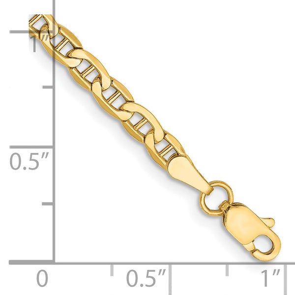 14K Yellow Gold Anchor Link Chain - 3.20mm