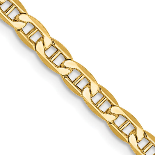 Buy 14K Gold 16-Inch Semi-Solid Anchor Chain - Stylish 3.2mm Design!