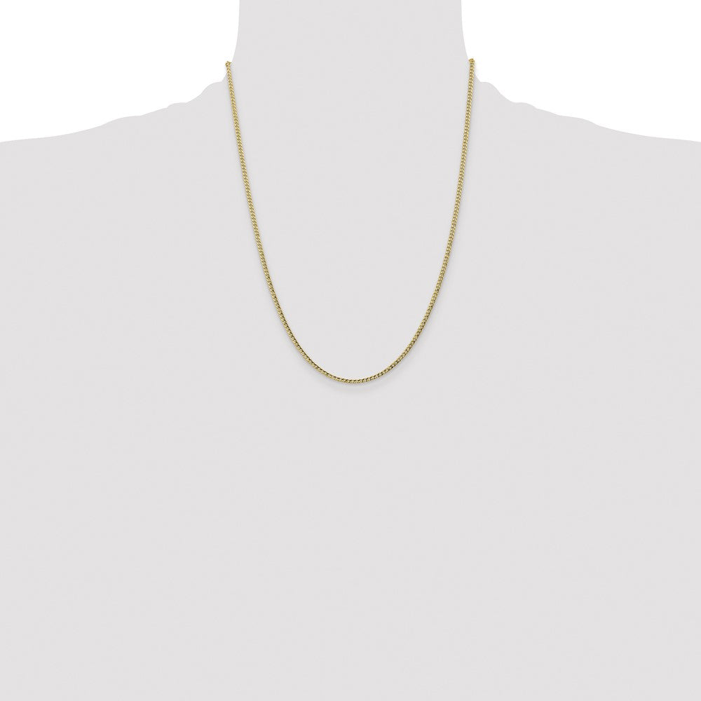 Shop Exclusive 14K Gold 22-Inch Semi-Solid Curb Chain - Stylish & Affordable!