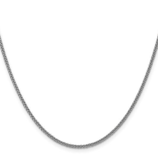 Buy 14K White Gold 18-Inch 2mm Wheat Chain - Stylish & Affordable Luxury!