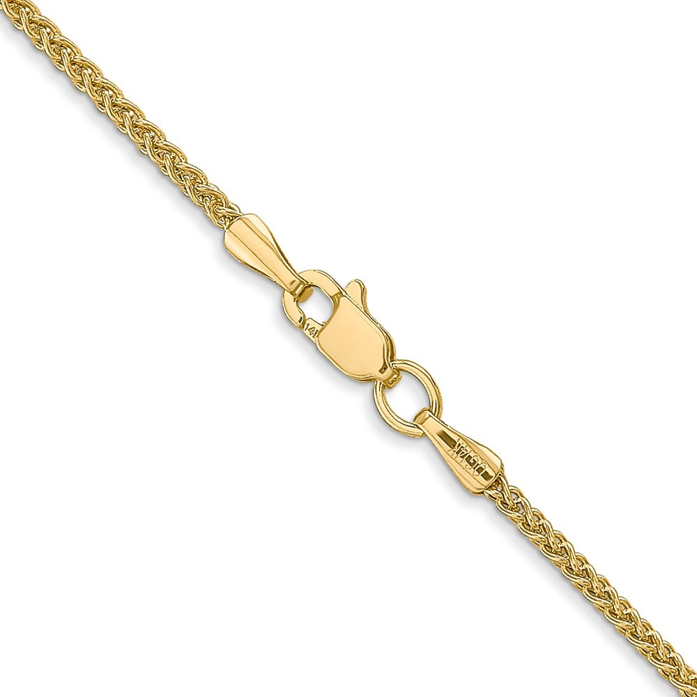 Shop Exclusive 14K Gold 18-Inch Semi-Solid Wheat Chain, Stylish 1.55mm Design