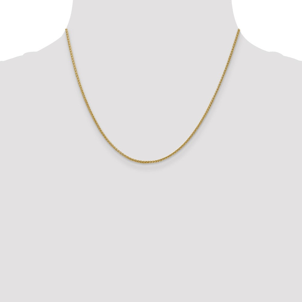 Shop Exclusive 14K Gold 18-Inch Semi-Solid Wheat Chain, Stylish 1.55mm Design