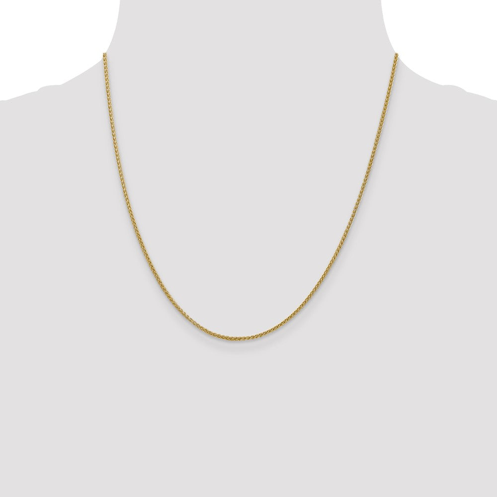 High-Quality 14K Gold 20-Inch Wheat Chain, 1.55mm - Stylish & Affordable!