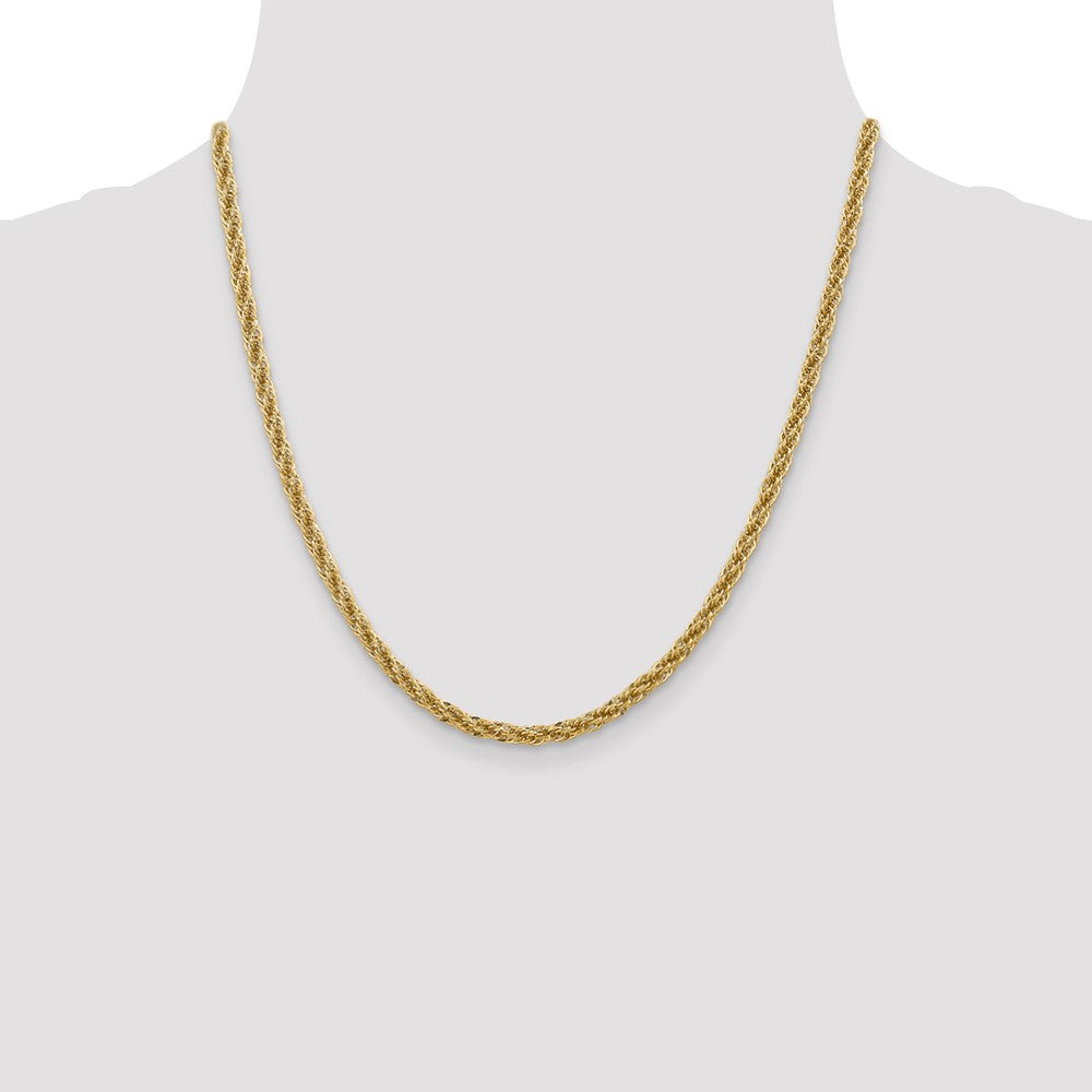 High-Quality 14K Gold 20-Inch 3.3mm Diamond-Cut Chain - Stylish & Affordable
