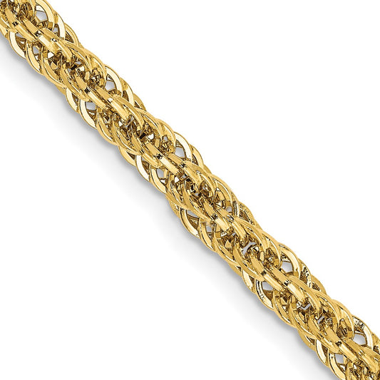 Buy 14K Gold 24-Inch Diamond-Cut Semi-Solid Chain - Stylish & Value-Packed!