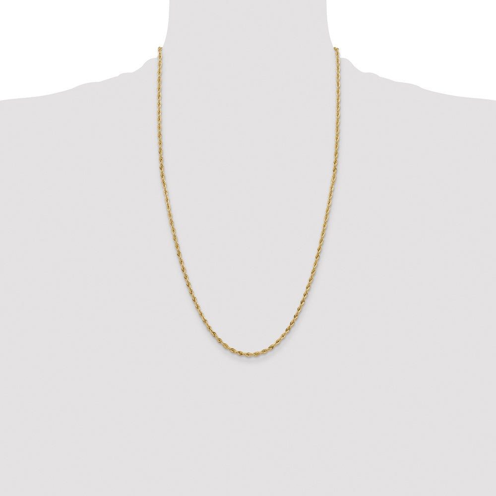 Exclusive 14K Gold 26-Inch 3mm Rope Chain - Stylish & Affordable Luxury!