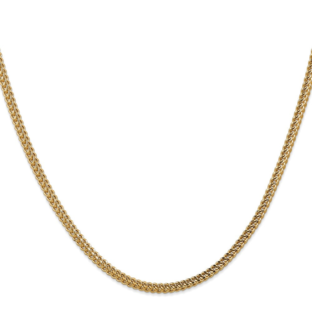 Shop Stylish 14K Gold 24-Inch 3mm Franco Chain with Elegant Lobster Clasp