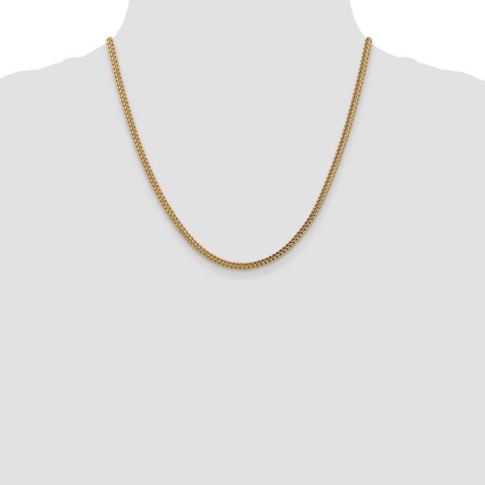 High-Quality 14K Gold 20-Inch 3mm Franco Chain - Stylish & Affordable Price!