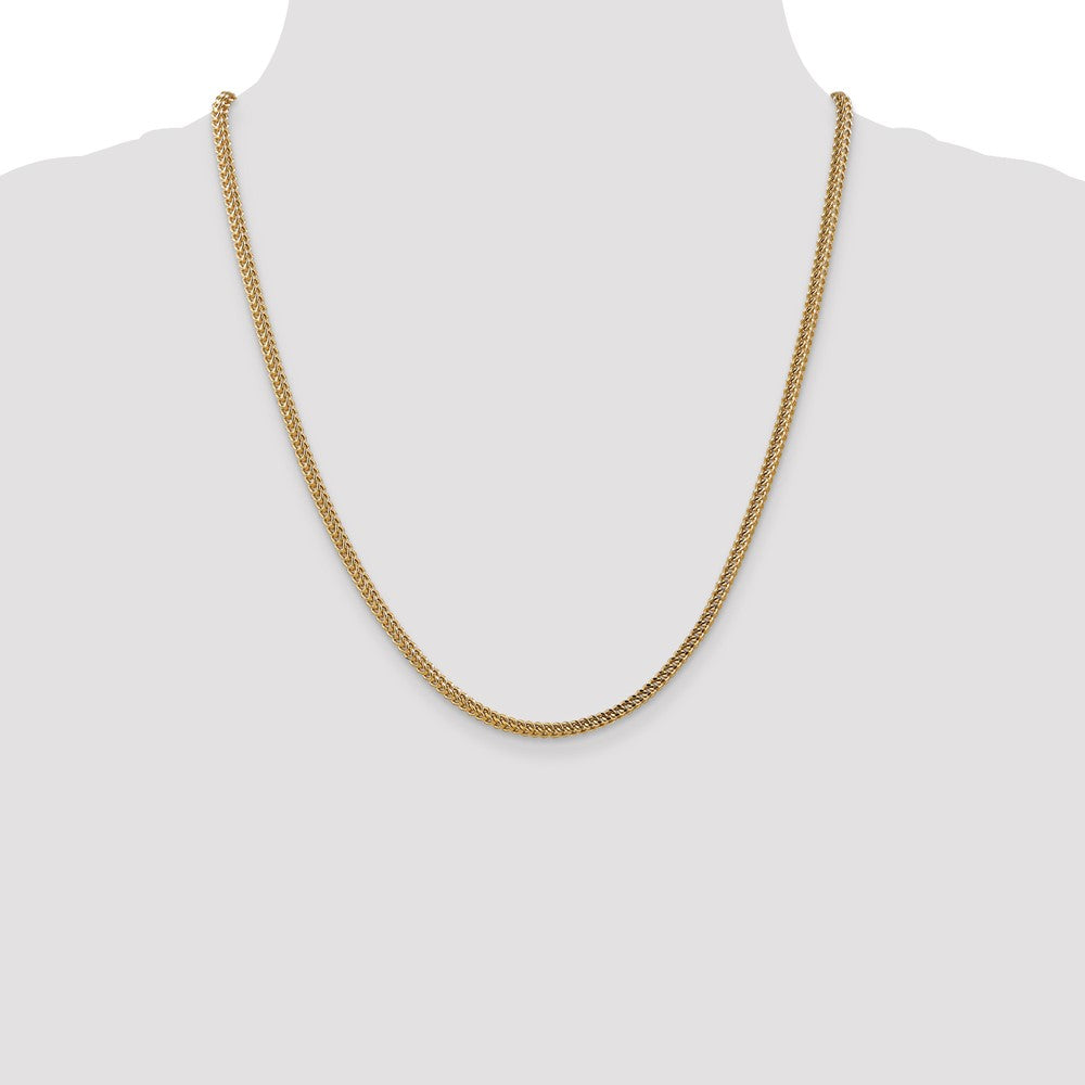 Buy 14K Gold 22-Inch 3mm Franco Chain - Stylish & Elegant Lobster Clasp