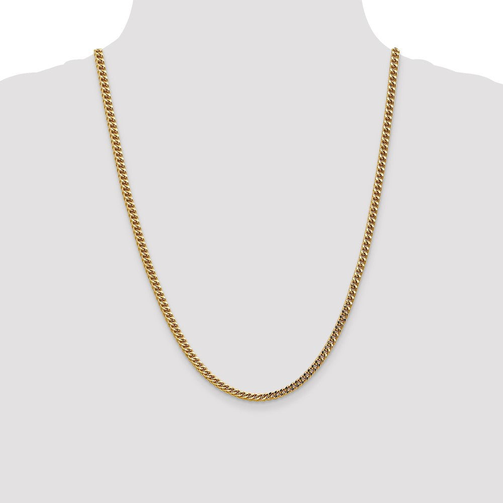 Shop Stylish 24-Inch 14K Gold Franco Chain - 3.7mm, Elegant Lobster Clasp